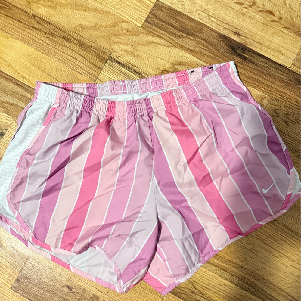 Nike Pink and White Dri-FIT Shorts
